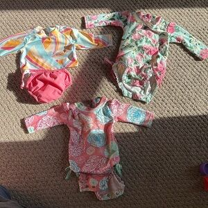 Baby girl swim suit LOT